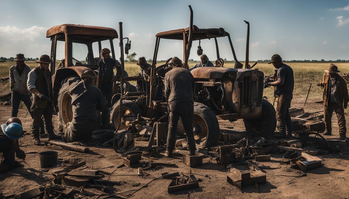 Apocalyptic Farm Equipment Repair Solutions