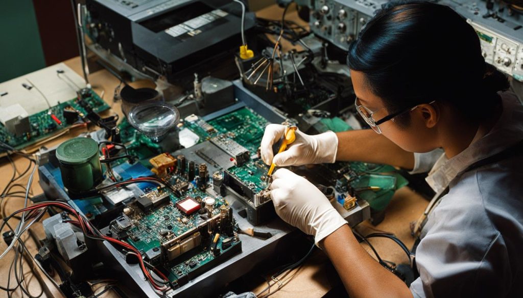 Cleaning radio electronic components