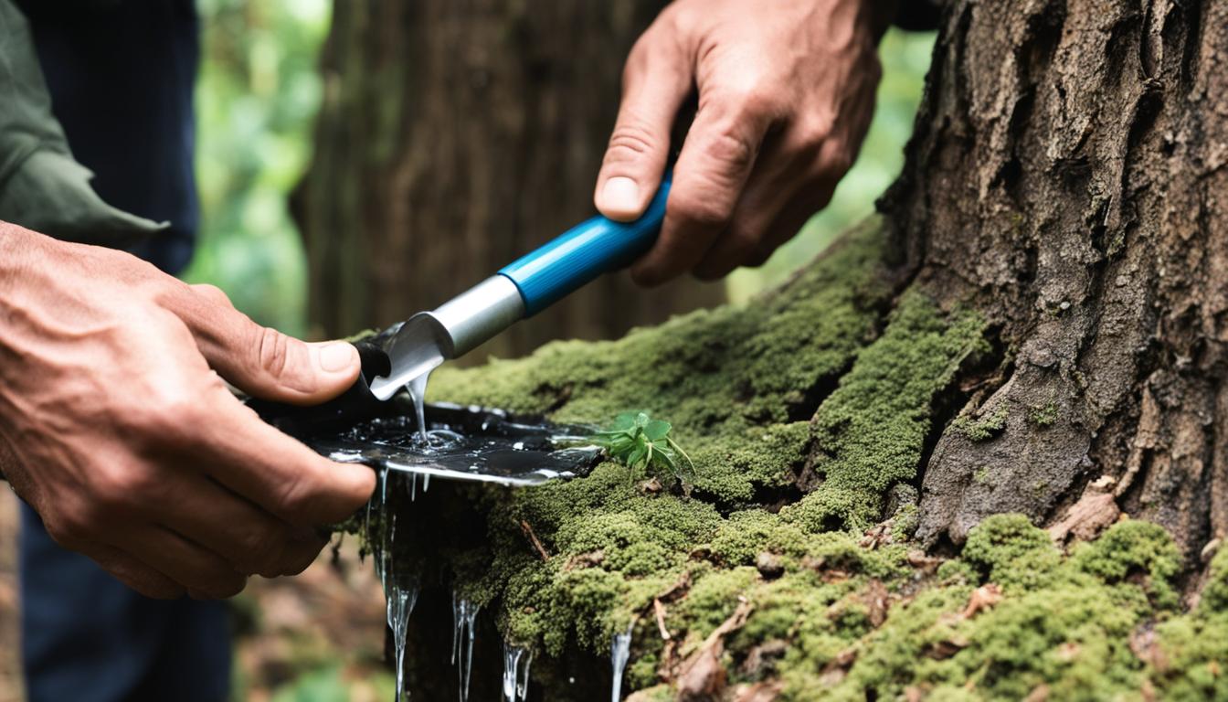 Extract water from tree