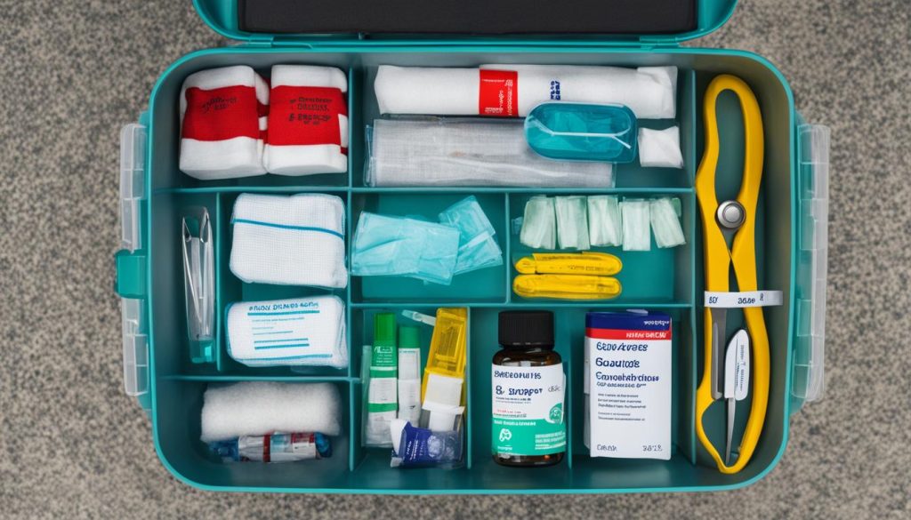 First aid kit for disaster preparedness