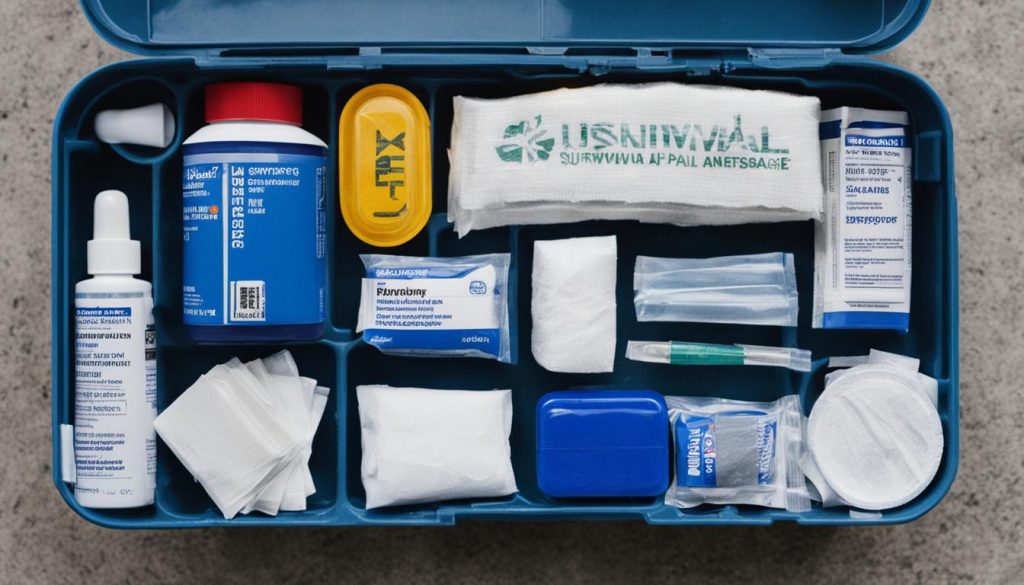 First aid kit for homeless individuals