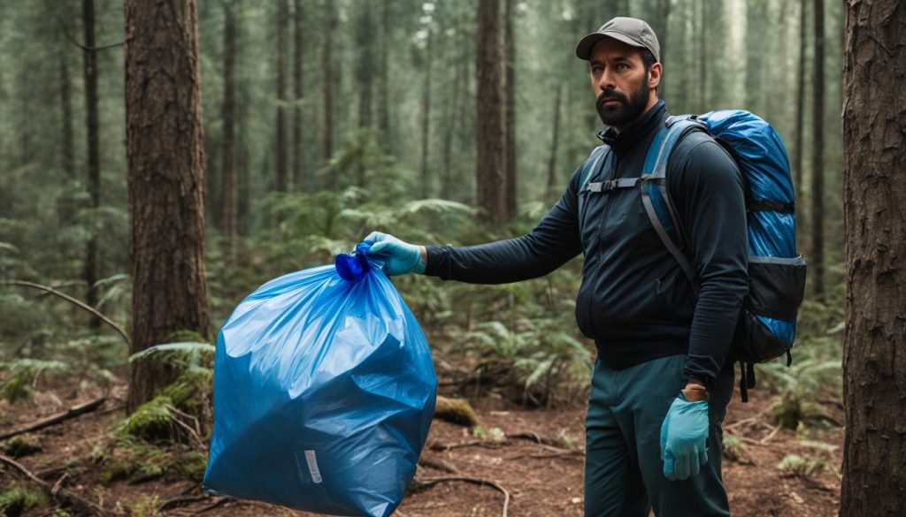 Trash bags as emergency gear