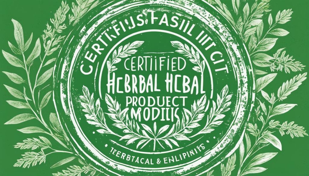 herbal product certification