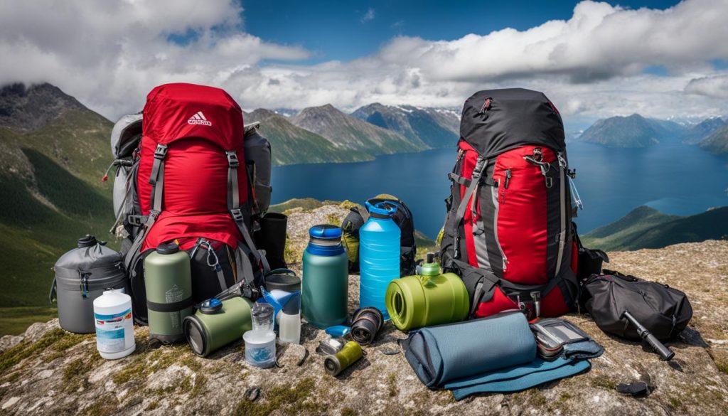 hiking equipment