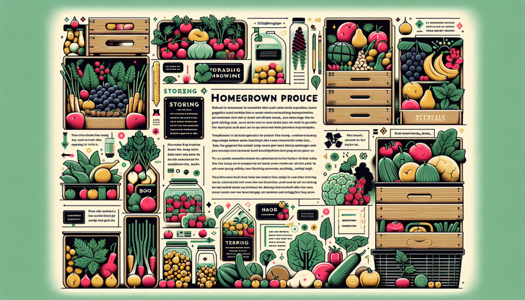 Tips for Storing Homegrown Produce