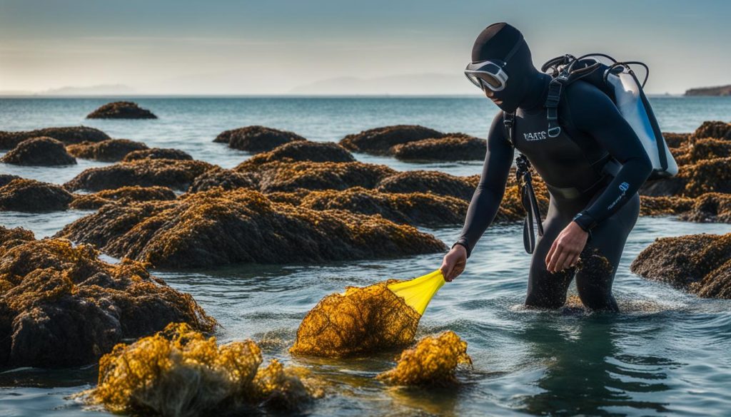 wild seaweed foraging